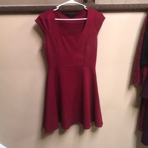 Burgundy dress